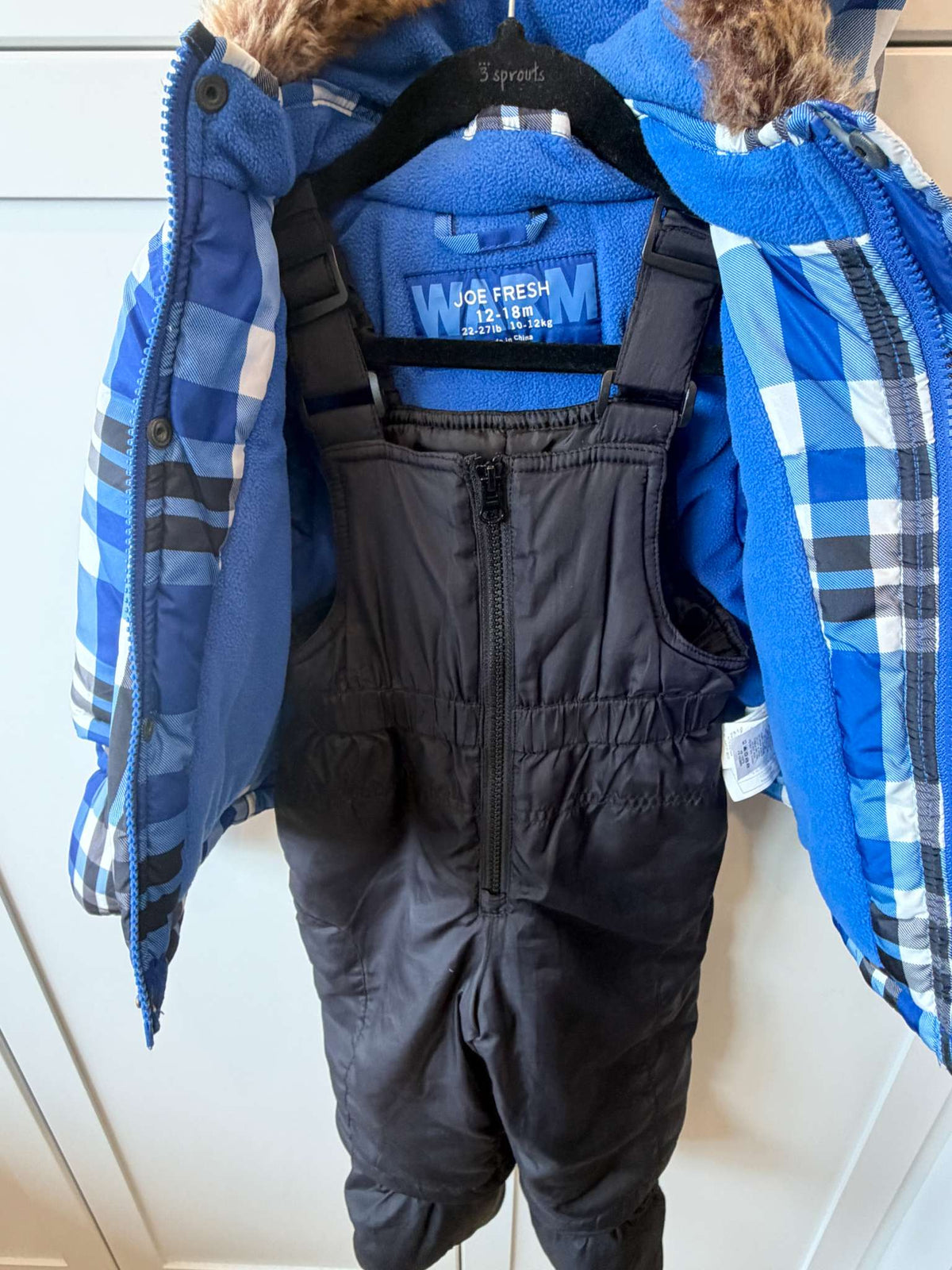 Baby Boy Snow Pants and Jacket Set, Size 12-18m, VGUC, Kids 18 Month (12-18M)