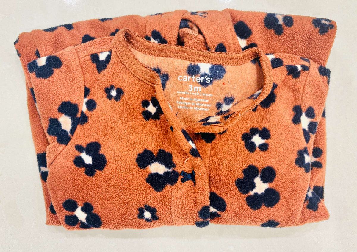 Carter's Infant Girl's Fleece Sleeper, 3m, Kids 3 Month (0-3M)