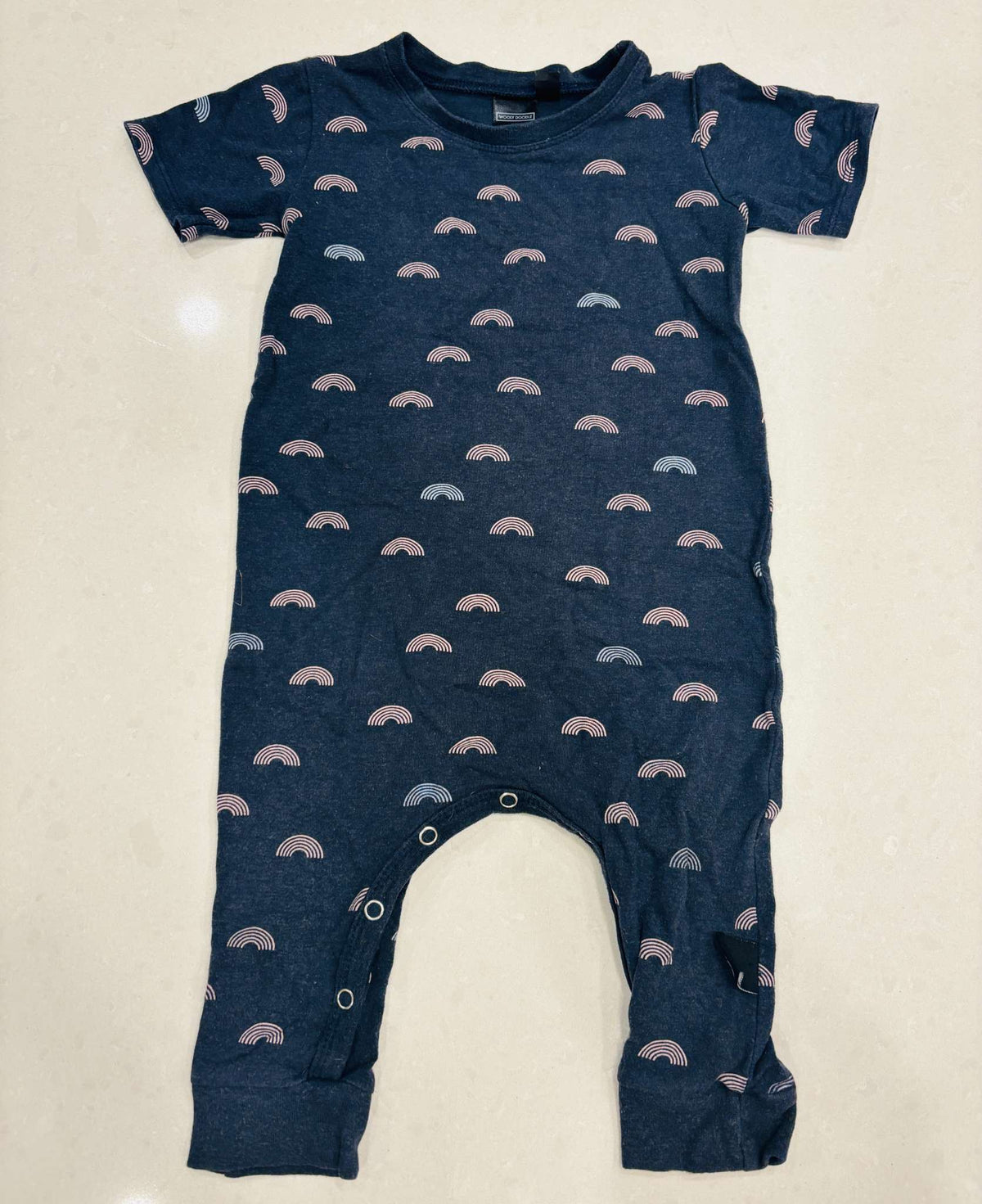 Wooly Doodle Rainbow Romper, 12-18m, Kids 18 Month (12-18M)