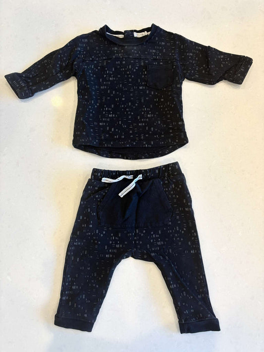 Miles Baby Sweatsuit Set, 9m, VGUC, Kids 9 Month (6-9M)