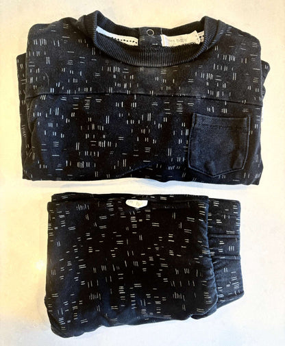 Miles Baby Sweatsuit Set, 9m, VGUC, Kids 9 Month (6-9M)