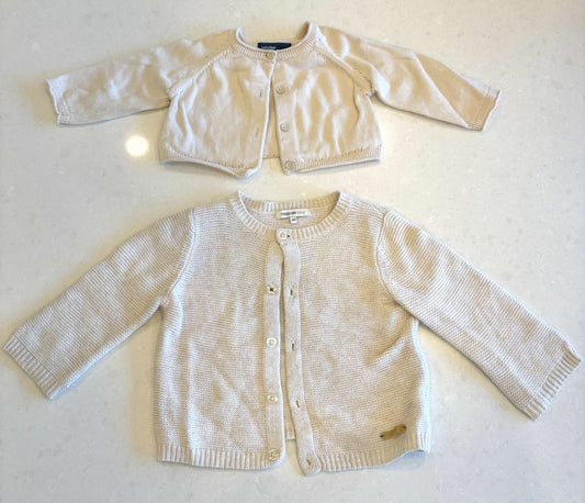 Baby Girl Beige Cardigan Bundle, 3-6m, Kids 6 Month (3-6M)