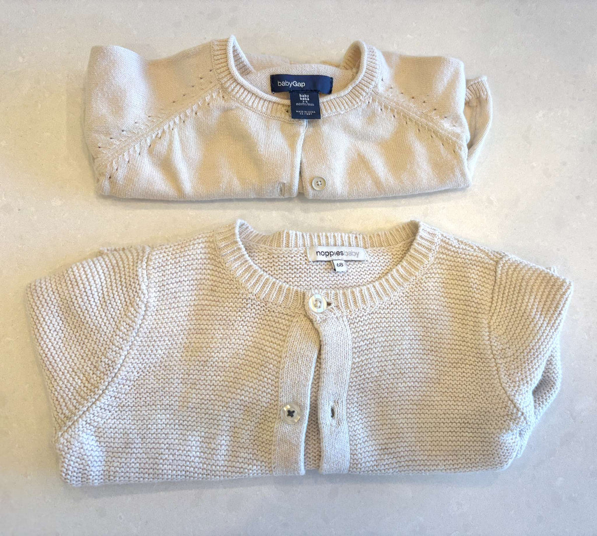 Baby Girl Beige Cardigan Bundle, 3-6m, Kids 6 Month (3-6M)