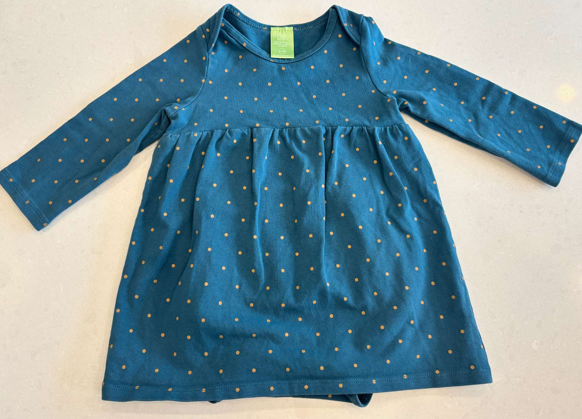 Peekaboo Beans Baby Girl Long-Sleeved Dress, 12-18m, Kids 18 Month (12-18M)