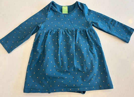 Peekaboo Beans Baby Girl Long-Sleeved Dress, 12-18m, Kids 18 Month (12-18M)