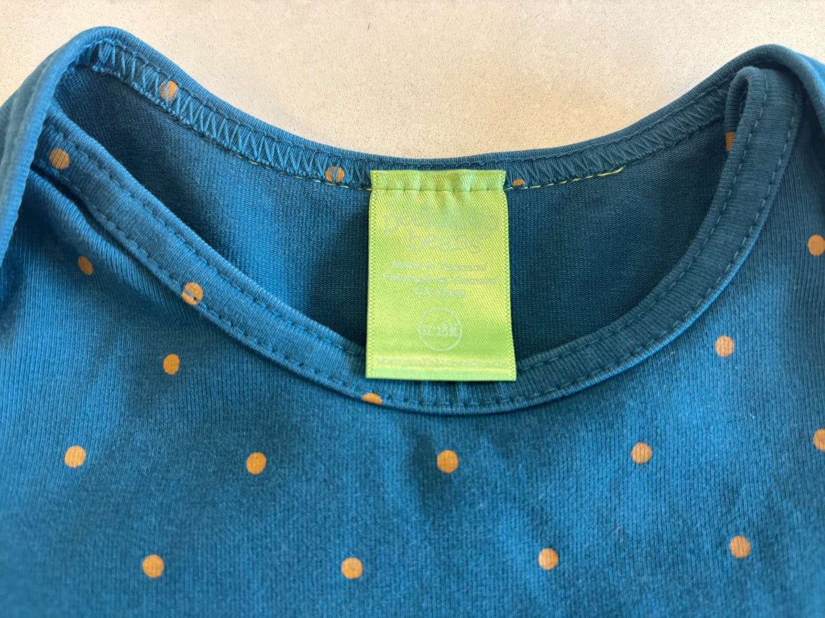 Peekaboo Beans Baby Girl Long-Sleeved Dress, 12-18m, Kids 18 Month (12-18M)