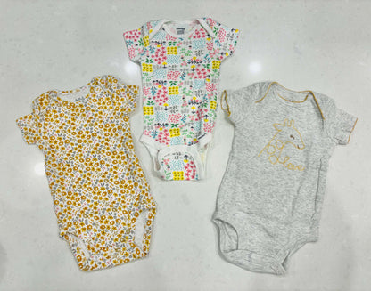Baby Girl Onesie Bundle 0-3m, Kids 3 Month (0-3M)