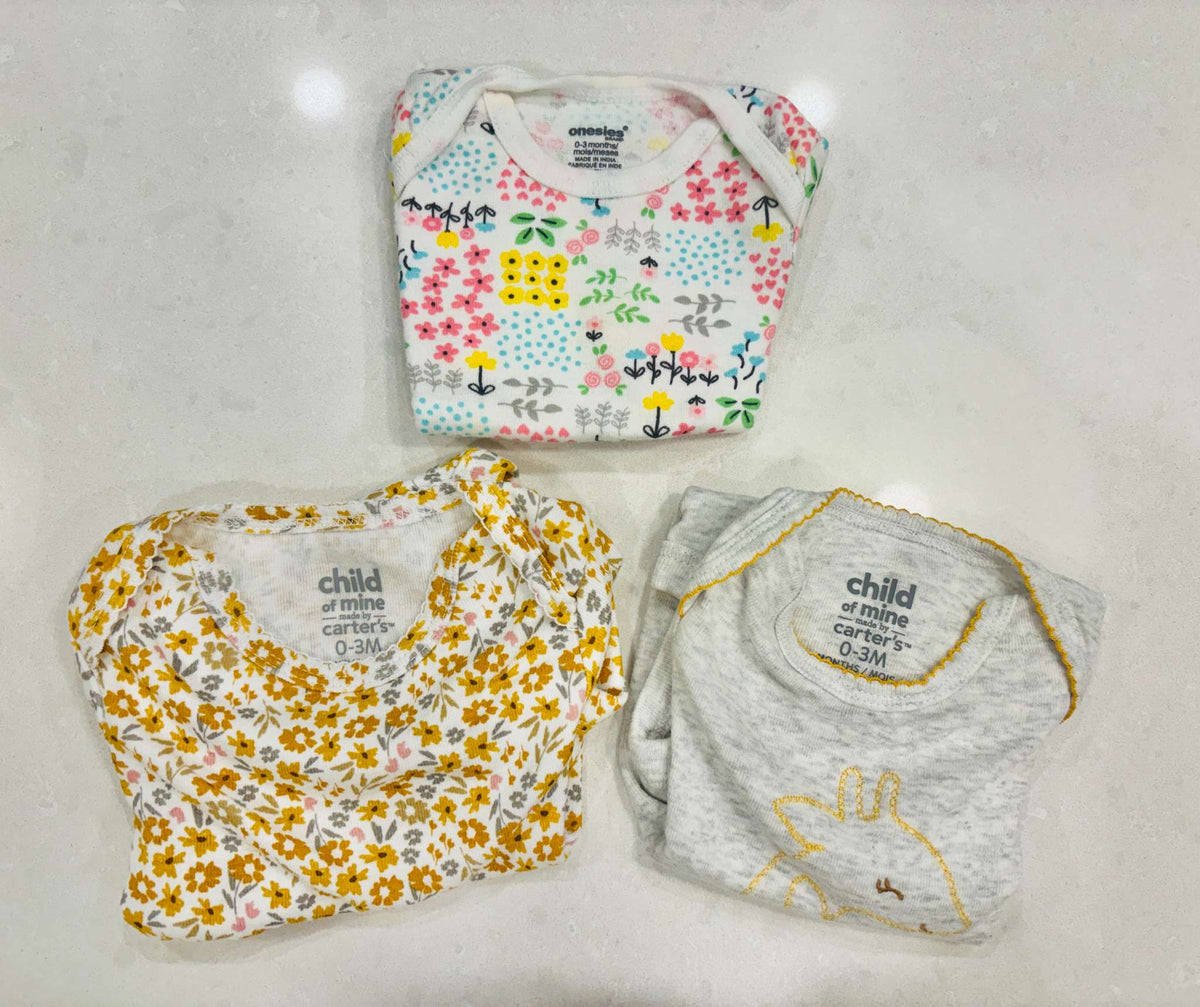 Baby Girl Onesie Bundle 0-3m, Kids 3 Month (0-3M)