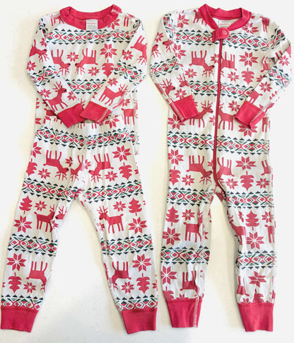 Twin Christmas Pajamas, Hanna Andersson, Size 3m-3T, VGUC, MSRP $36/each, Kids 6 Month (3-6M)