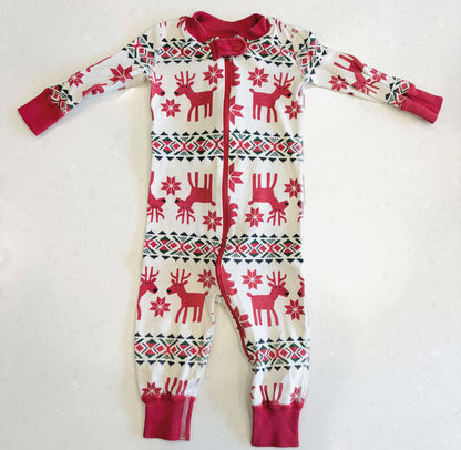 Hanna Andersson Christmas Pajamas, Size 6-12m, VGUC, MSRP $49.00, Kids 9 Month (6-9M)
