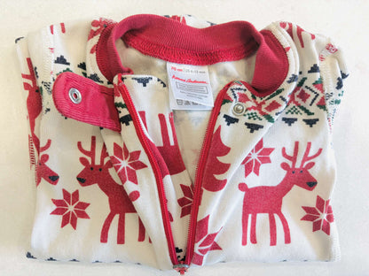Hanna Andersson Christmas Pajamas, Size 6-12m, VGUC, MSRP $49.00, Kids 9 Month (6-9M)