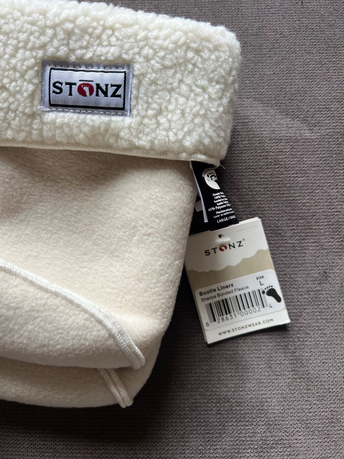Stonz Booties and Fleece Liners - Size Large, Shoes 5 (Walkers:12-24 mth)