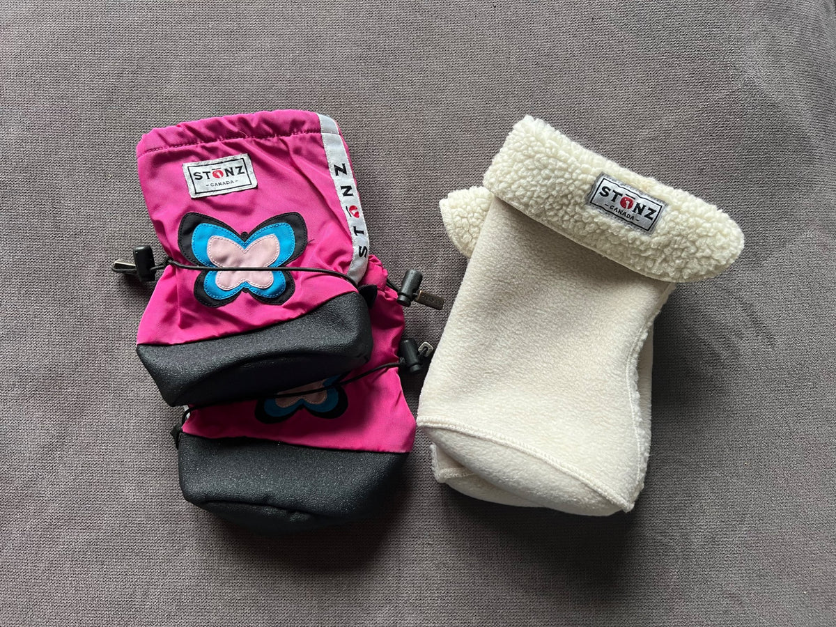 Stonz Booties and Fleece Liner - Size Medium, Shoes 4 (Baby: 0-12 mth)