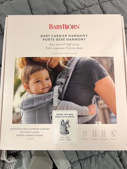 Baby Bjorn Harmony Mesh Carrier - Retail $335