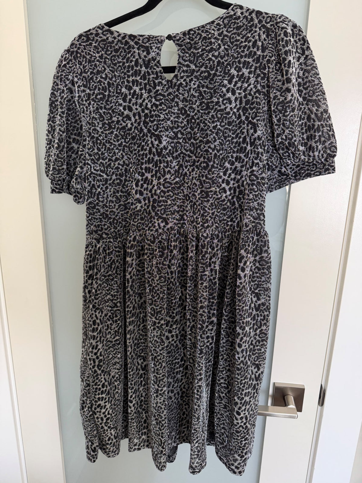 Bump friendly sparkle cheetah dress - S , Maternity S (4-6)