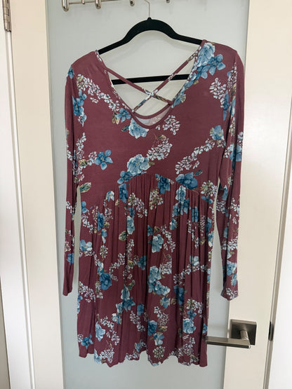 Bump friendly floral dress M , Maternity M (8-10)