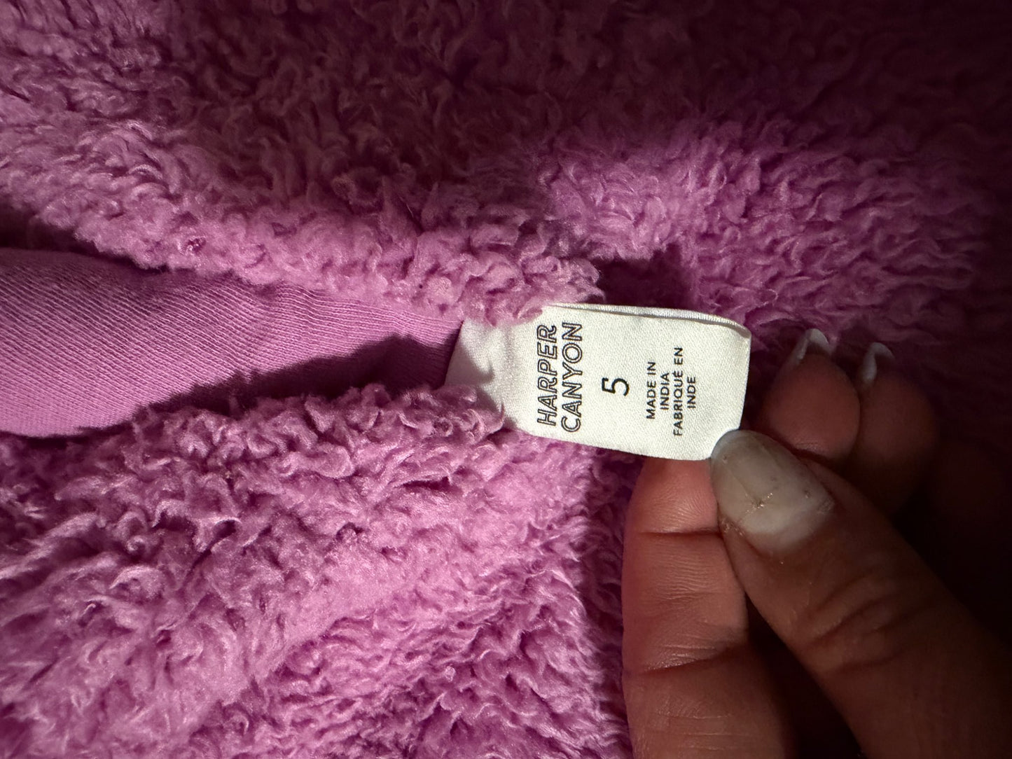 Harper Canyon fuzzy pink sweater 5, Kids 5/5T