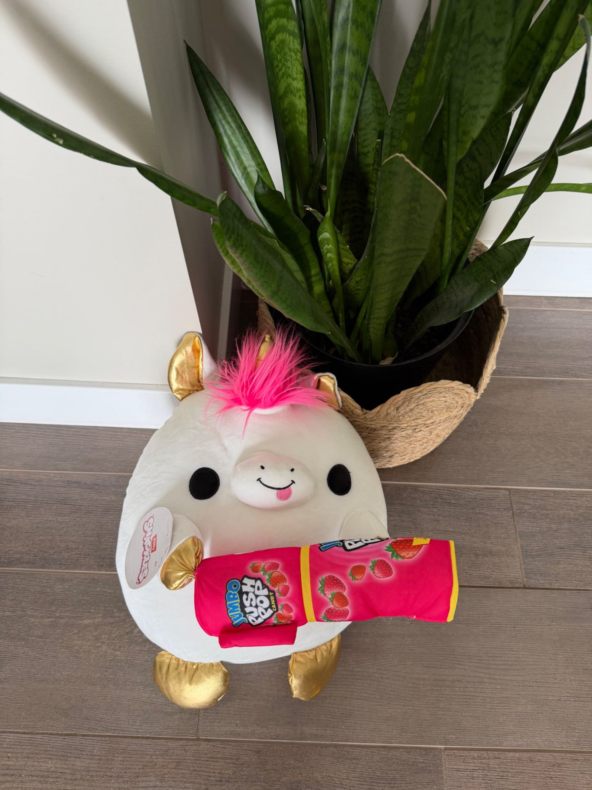 Snackle unicorn push pop stuffy