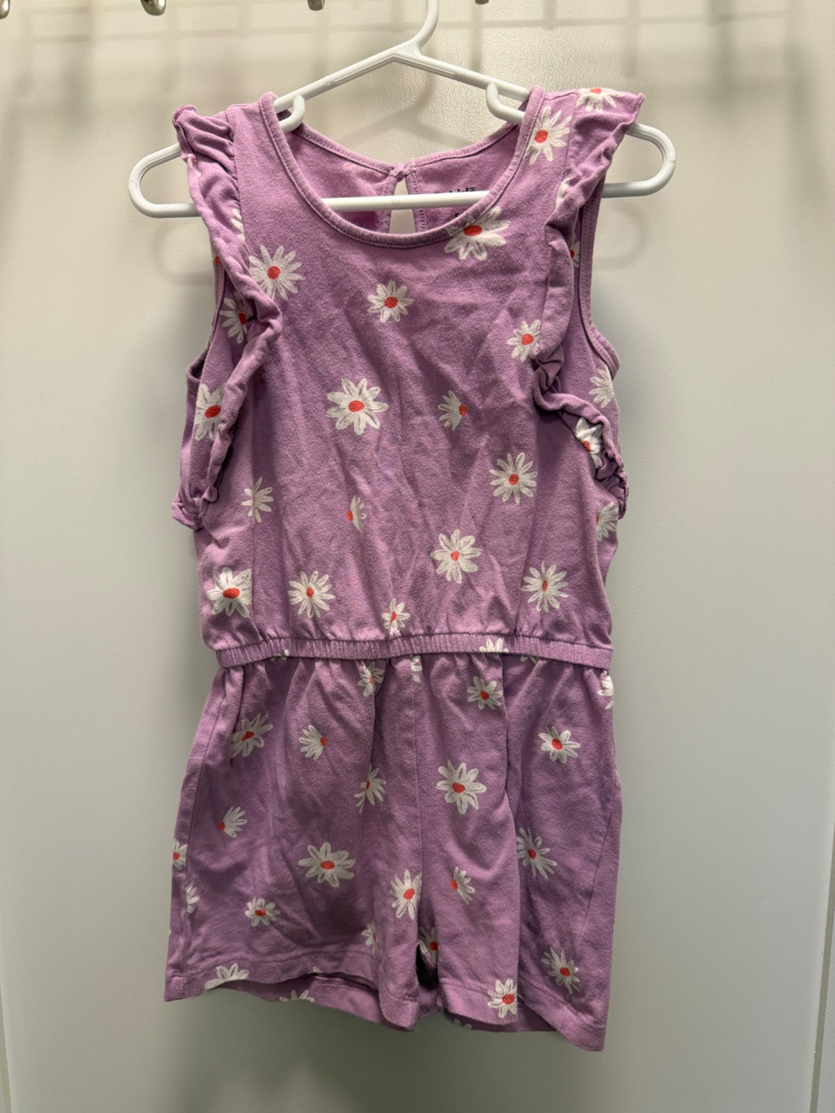 Purple daisy romper size 5, Kids 5/5T