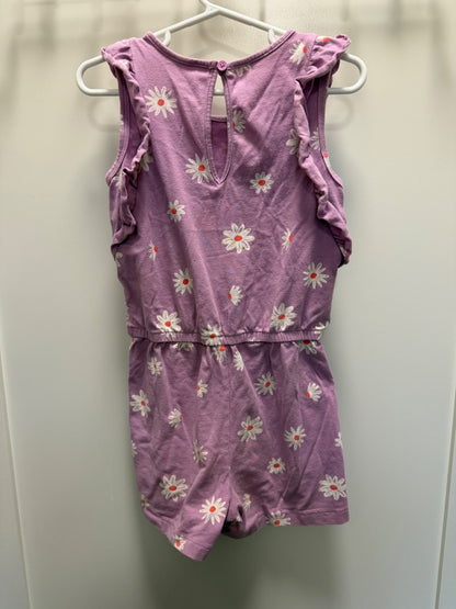 Purple daisy romper size 5, Kids 5/5T