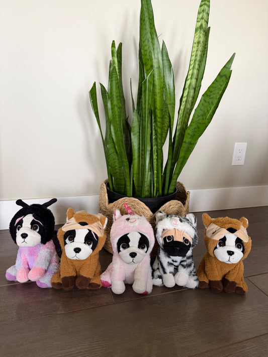 Pug in costume stuffed animals