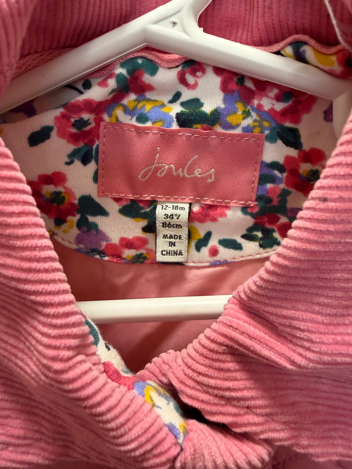 Joules quilted jacket 12-18 months , Kids 18 Month (12-18M)