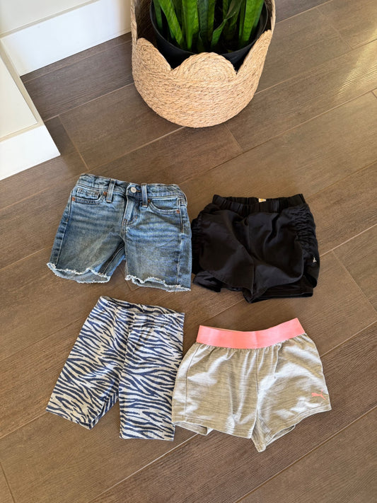 Mixed shorts bundle size 6 , Kids 6/6X