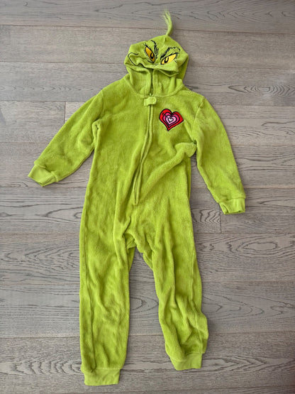 Grinch Heart Onesie , Kids 7