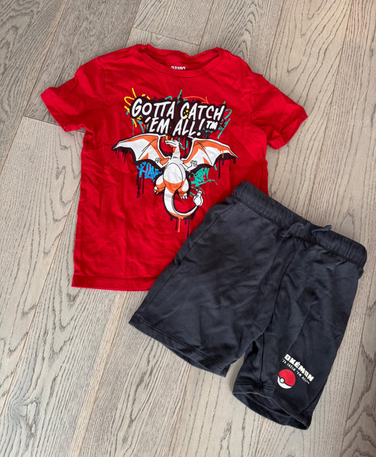 Pokemon Shorts Outfit , Kids 8