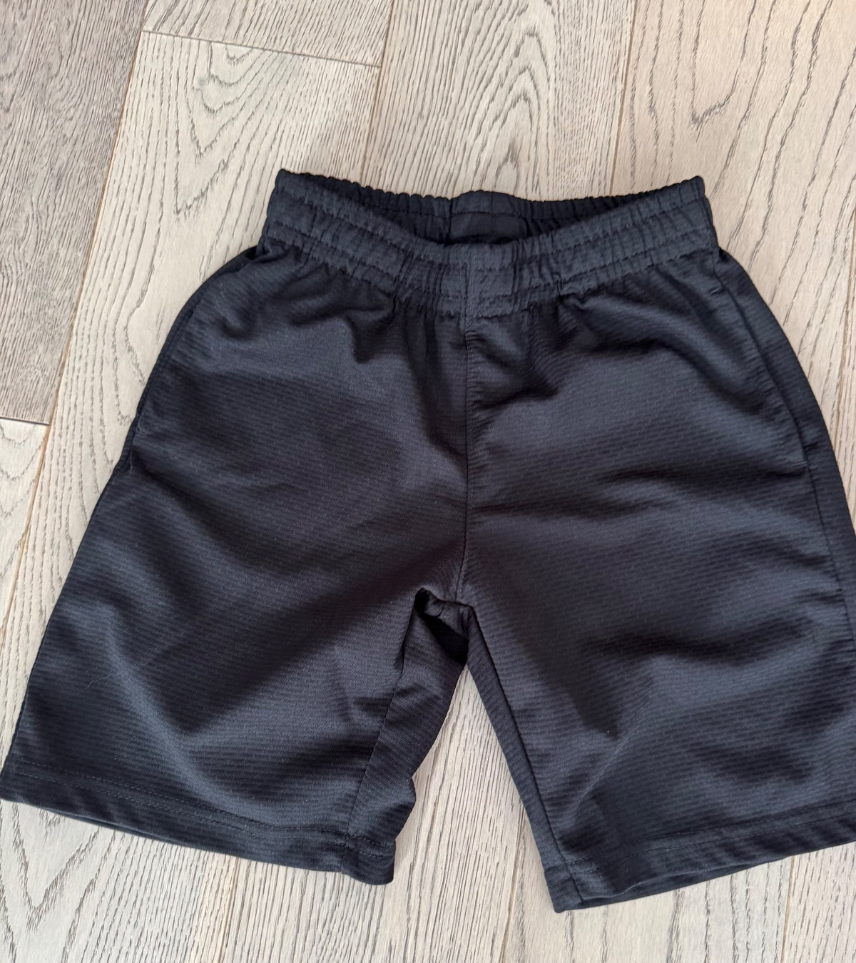 Black Athletic Shorts , Kids 7