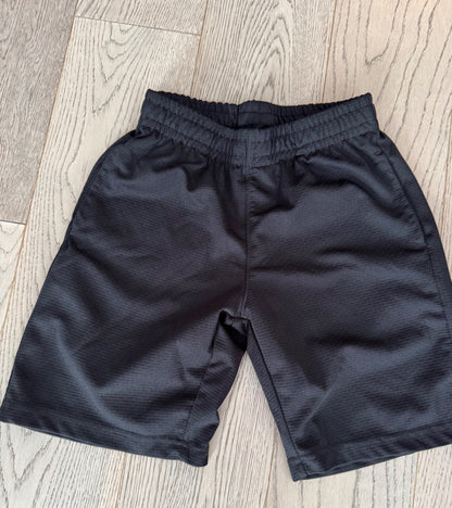 Black Athletic Shorts , Kids 7