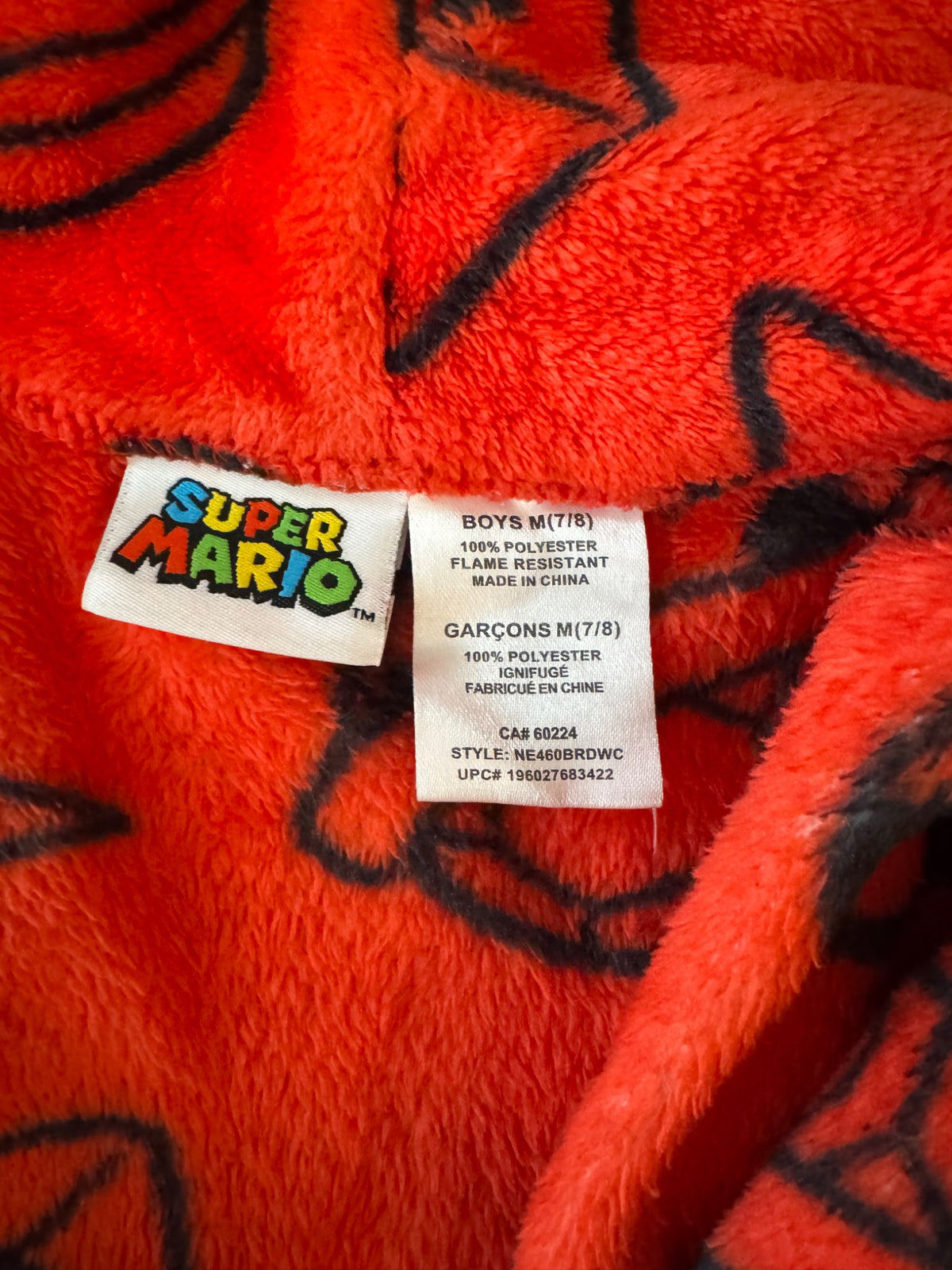 Super Mario Robe - Size 7/8, Kids 6/6X