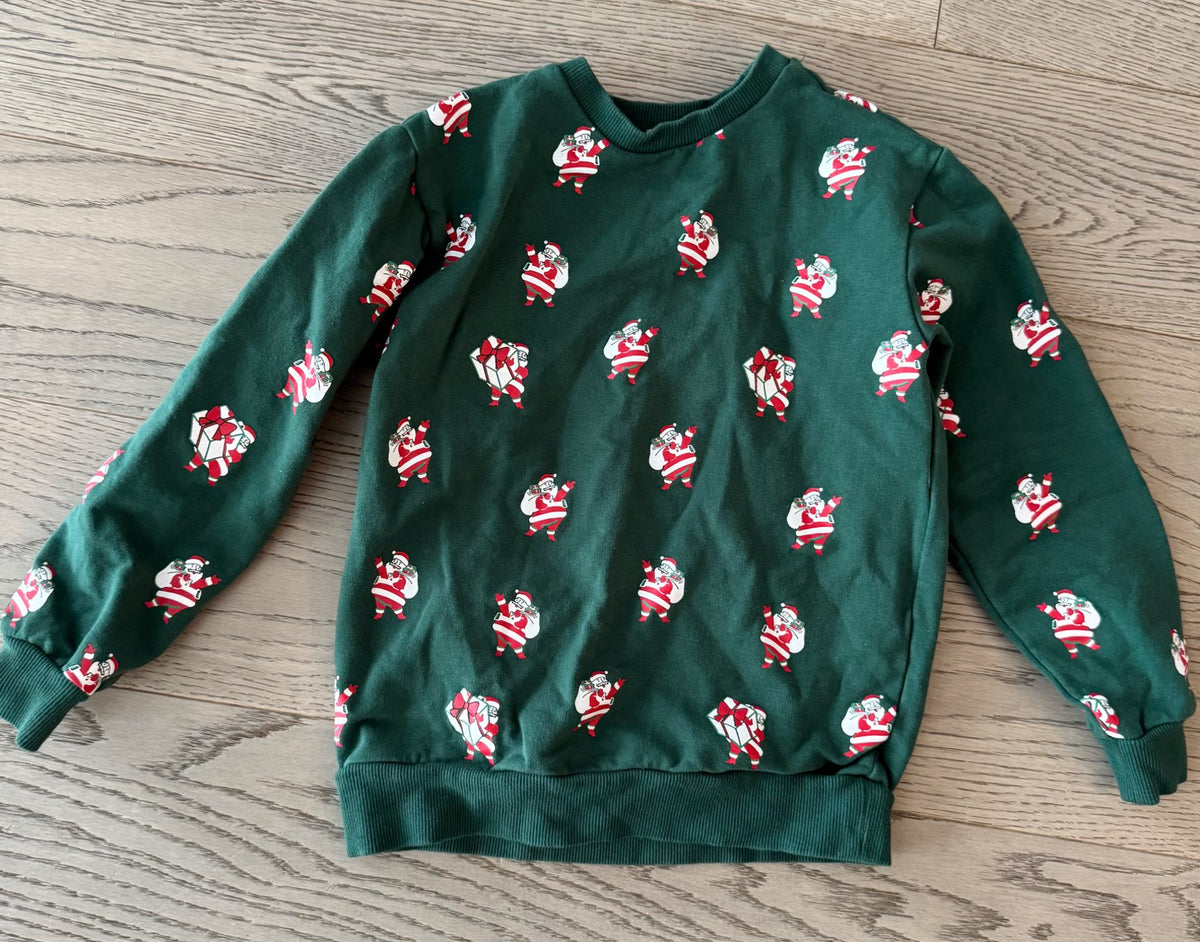 Santa Crewneck - Size 6, Kids 5/5T