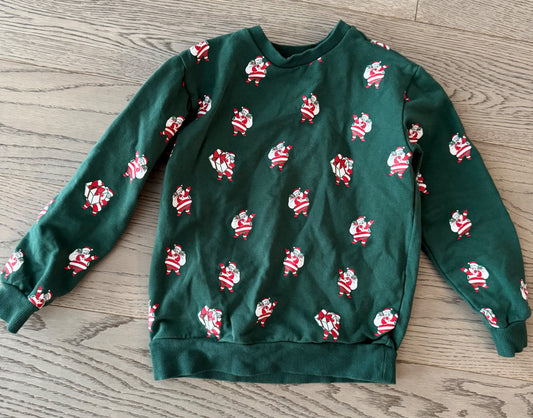 Santa Crewneck - Size 6, Kids 5/5T