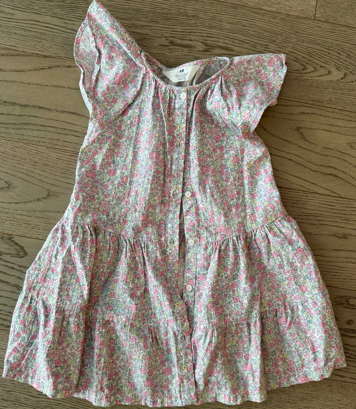 Floral Button-Up Dress , Kids 4/4T