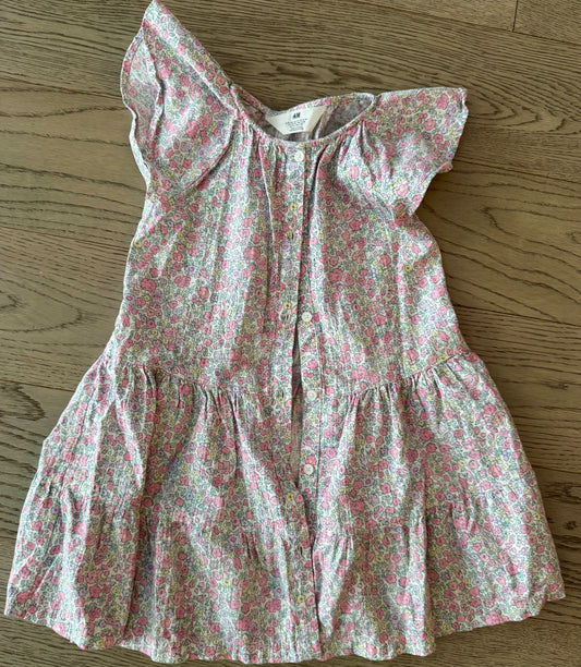 Floral Button-Up Dress , Kids 4/4T