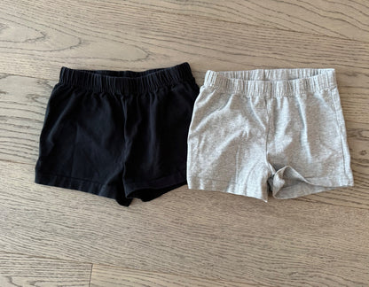 Girls’ Cotton Shorts x2, Kids 4/4T