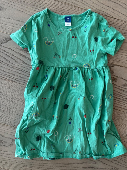 4T Lucky Green Dress, Kids 4/4T