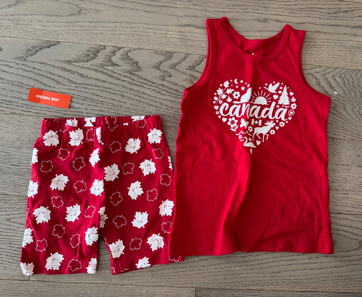 Canada Summer Outfit - size 5/6, Kids 5/5T