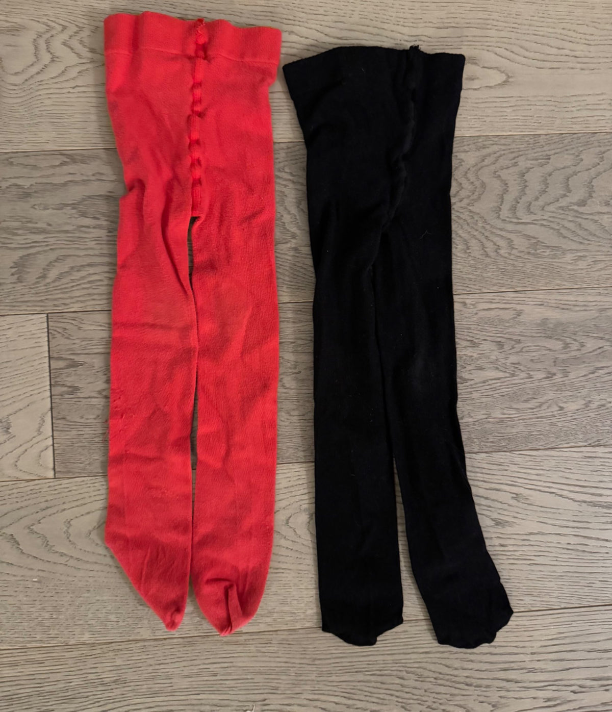 Black, Red, Cream Tights