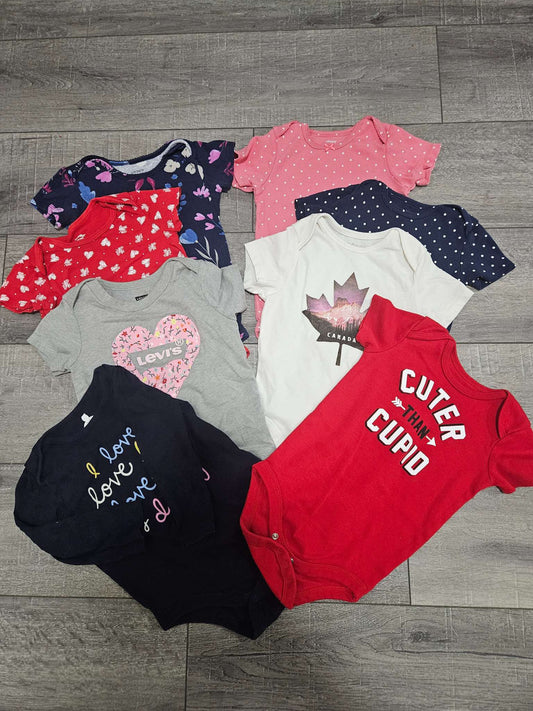 8pcs Bodysuits, Kids 24 Month (18-24M)