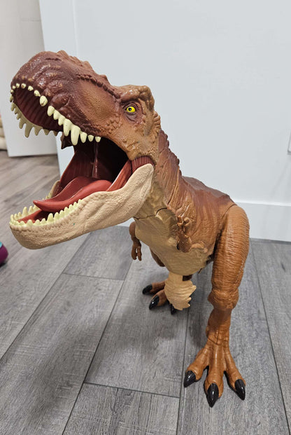Jurassic World Super Colossal Tyrannosaurus Rex T-Rex Mattel HUGE