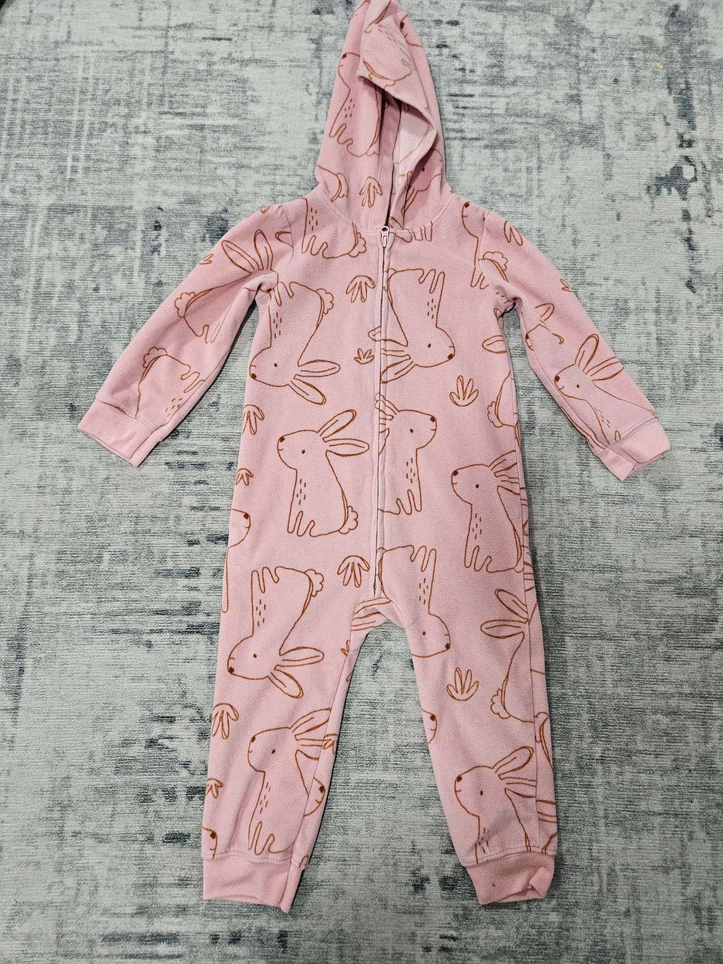 One-Piece Fleece Hooded Jumpsuit, Kids 24 Month (18-24M)