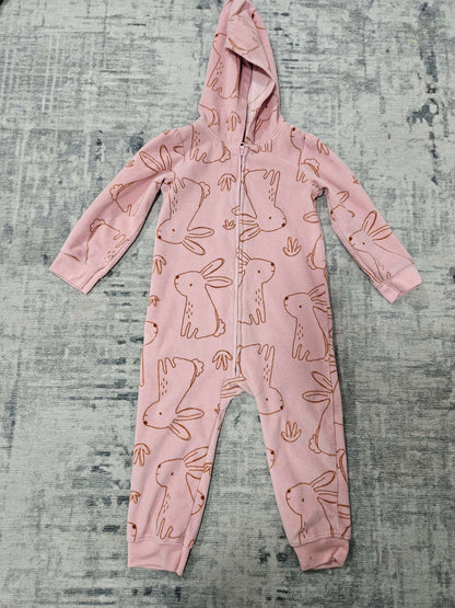 One-Piece Fleece Hooded Jumpsuit, Kids 24 Month (18-24M)