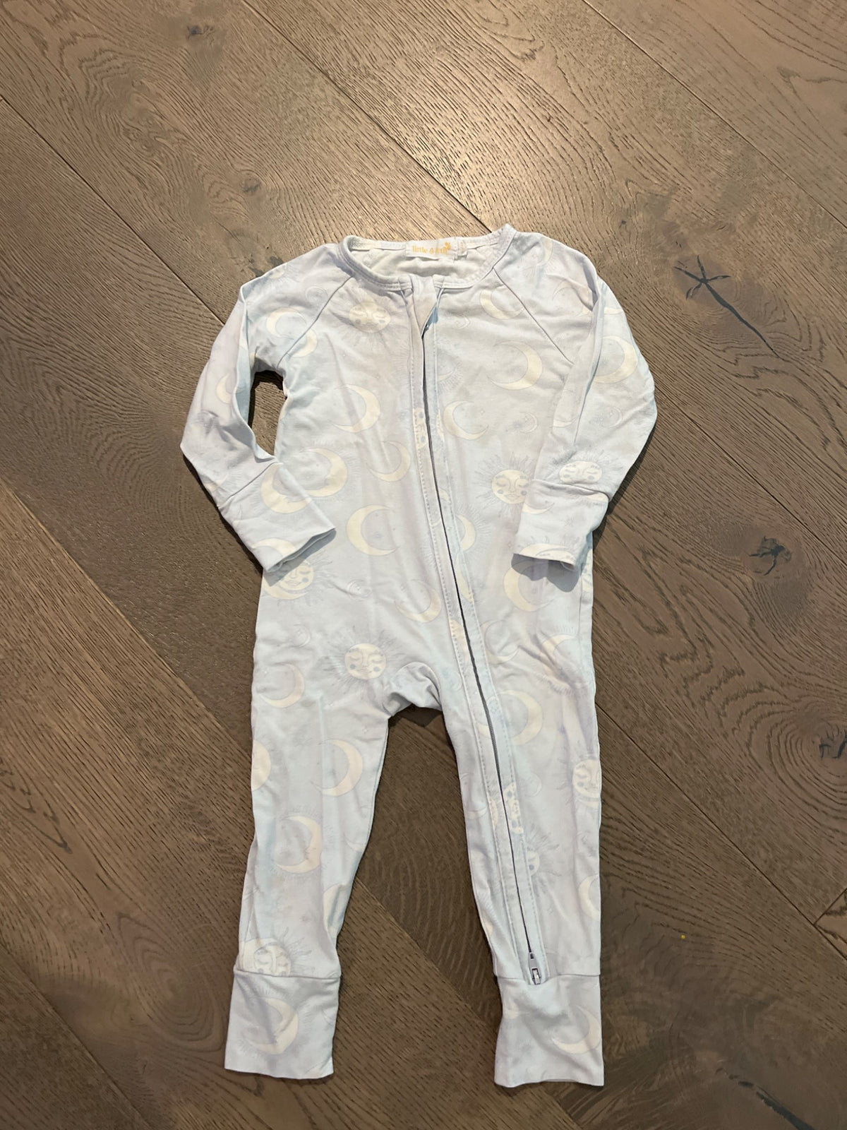 Little and Fern Celestial PJ Romper, Kids 6 Month (3-6M)