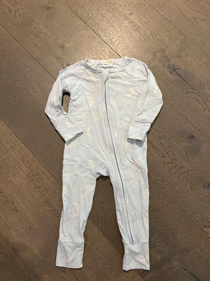 Little and Fern Celestial PJ Romper, Kids 6 Month (3-6M)