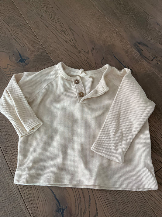 Quincy Mae Waffle shirt, Kids 6 Month (3-6M)