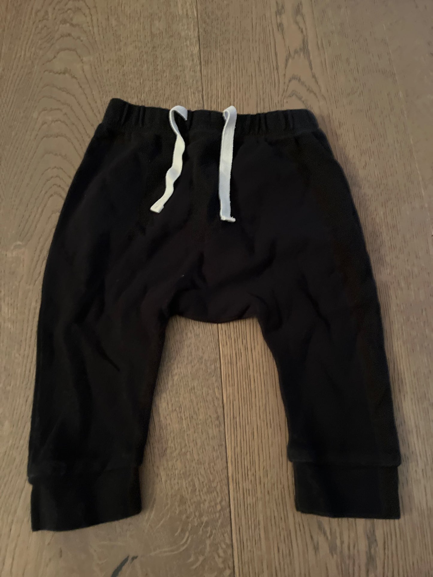 Oh Bebe black joggers, Kids 6 Month (3-6M)
