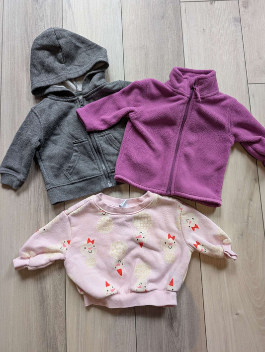 Girls 0-3 Month Fall/Winter Sweater Set, Kids 3 Month (0-3M)