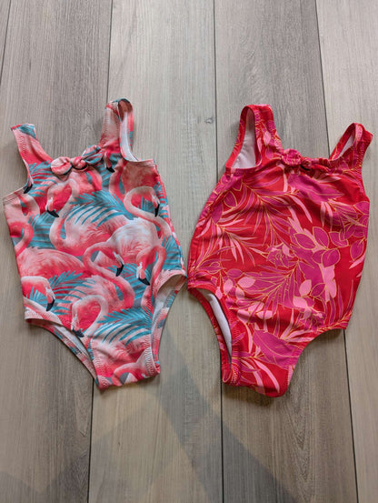 Girls Swimsuit Set - Grow With Me Multi-Size Package, Kids 6 Month (3-6M)
